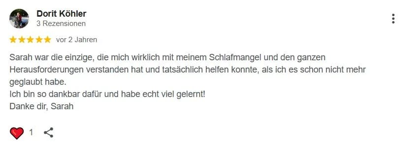 Google-Rezension 9 von 9 für Babyschlummerland