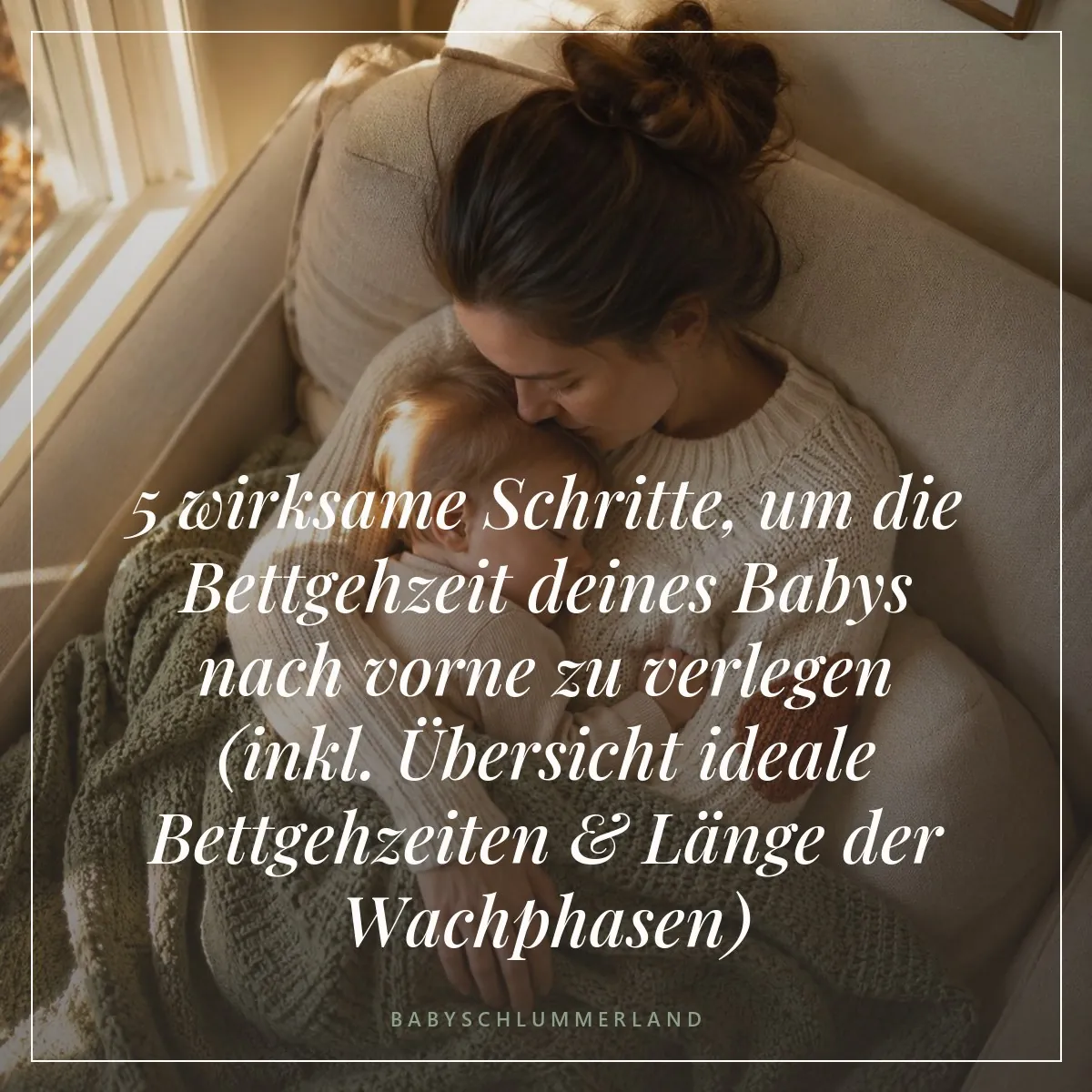 5 wirksame Schritte, um die Bettgehzeit deines Babys nach vorne zu verlegen (inkl. Übersicht ideale Bettgehzeiten & Länge der Wachphasen)